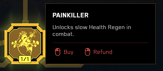 Cyberpunk 2077 Body Skilltree First Skill